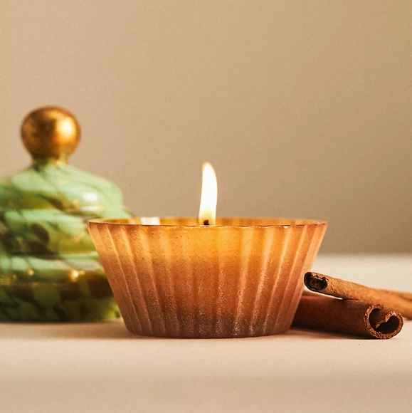 Anthropologie Other - Anthropologie Cupcake Gourmand Ginger Cookie Glass Candle